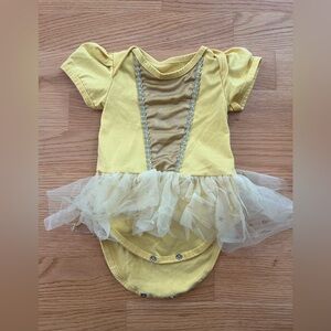 Yellow Tulle Ballet Baby Costume Onesie